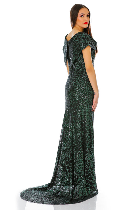 Rochie tull paietat T-66